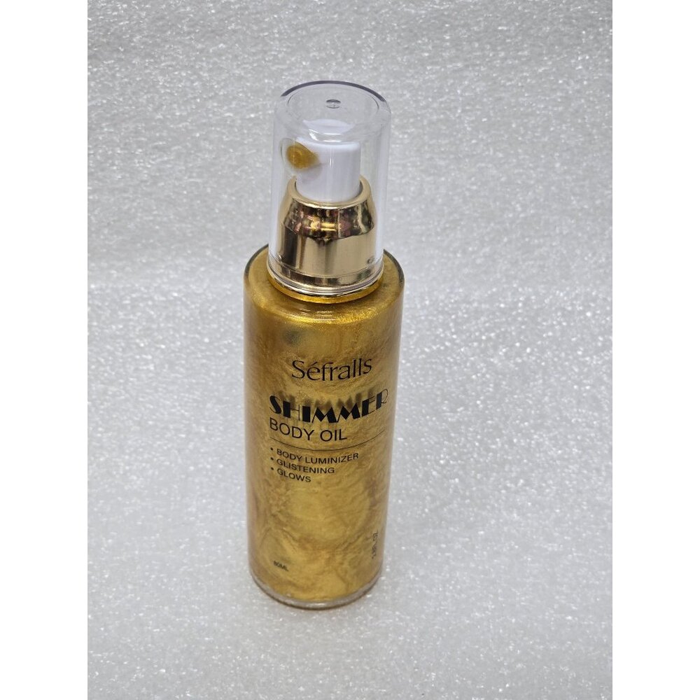Sefralls Shimmer Body Oil 2.8 Oz 80Ml Body Luminizer Glistening Glow Moisturizer